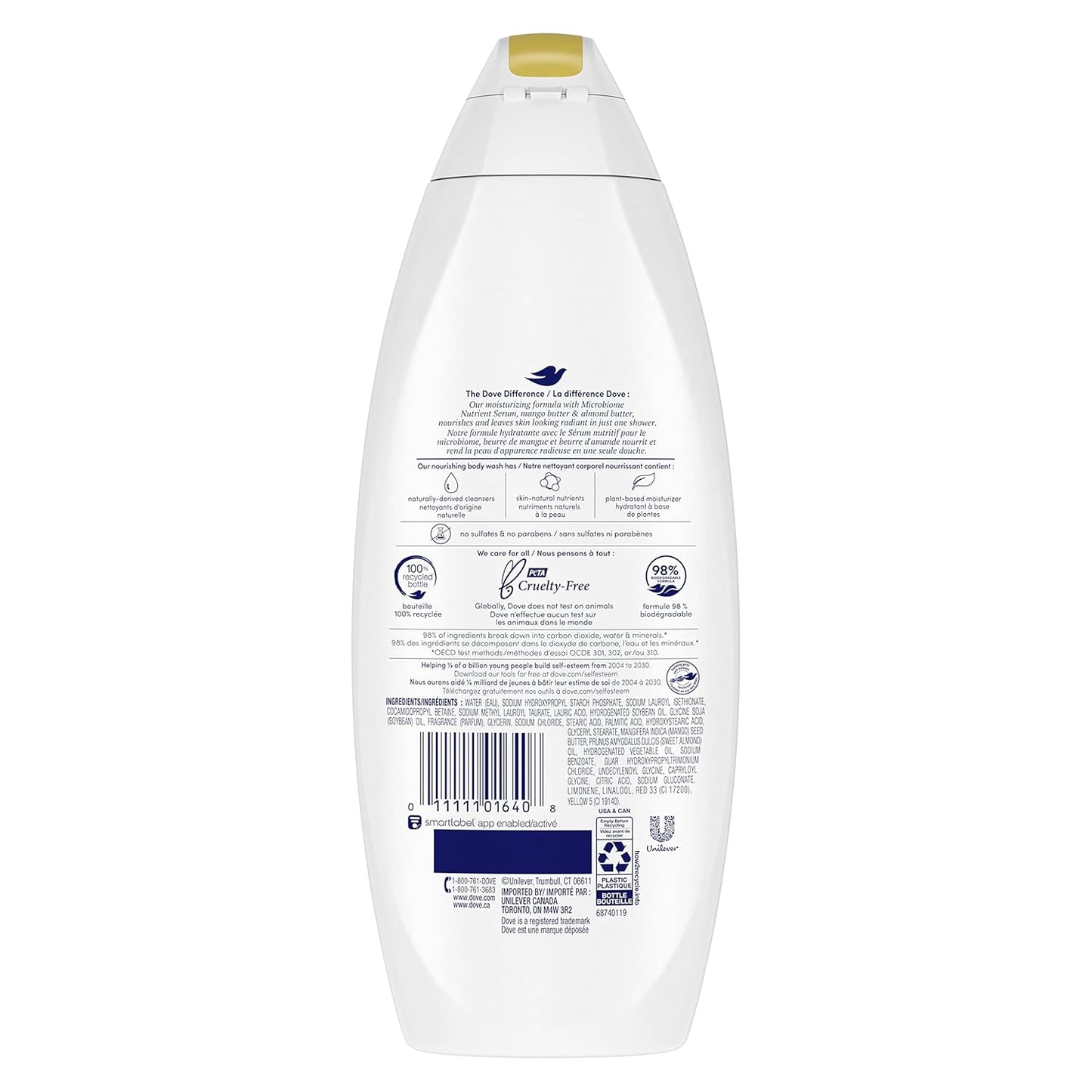 Glowing Body Wash for Revitalized, Refreshed Skin Mango Butter and Almond Butter Cleanser That Effectively Washes Away Bacteria While Nourishing Your Skin 22 Oz 4 Count