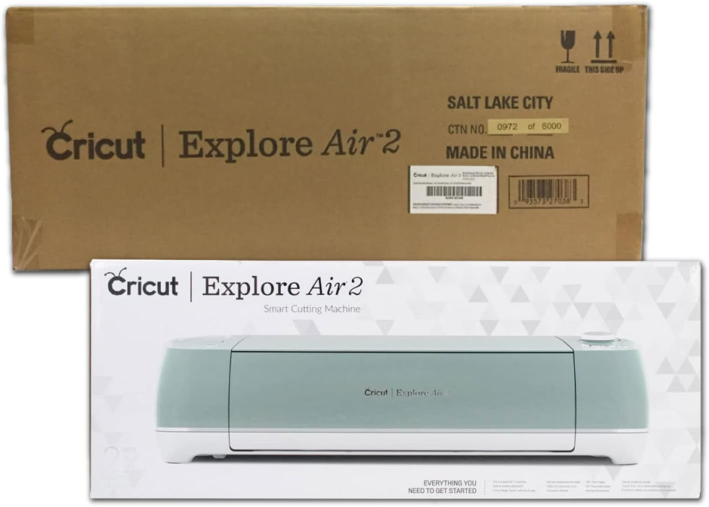 Explore Air Cutting Machine Bundle - Vinyl and Iron-On Materials with Tools and Pens, Beginner Cutting Machine with Accessories and Digital Education Guides, HTV and Vinyl Sampler Pack