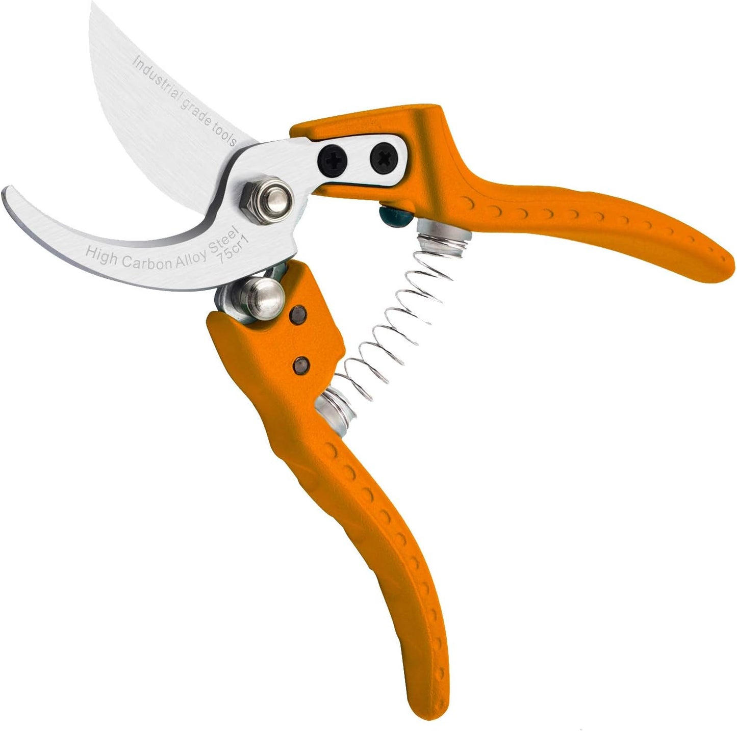 Professional Sharp Pruners, Garden Pruners, Tree Trimmers Secateurs, Bypass Pruning Shears, Secateurs, Hand Pruner, Garden Shears, Gardening Shears Clippers for Plants (Orange Shears)