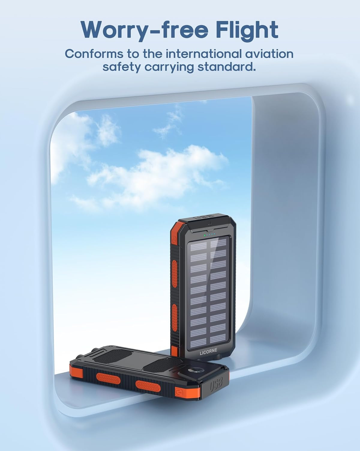 Solar Charger Power Bank Fast Charging - 30000Mah Portable Solar Phone Battery Panel Charger, QC3.0 Dual USB Port Battery Pack Charger for All Cell Phones & Electronic Devices (OG)