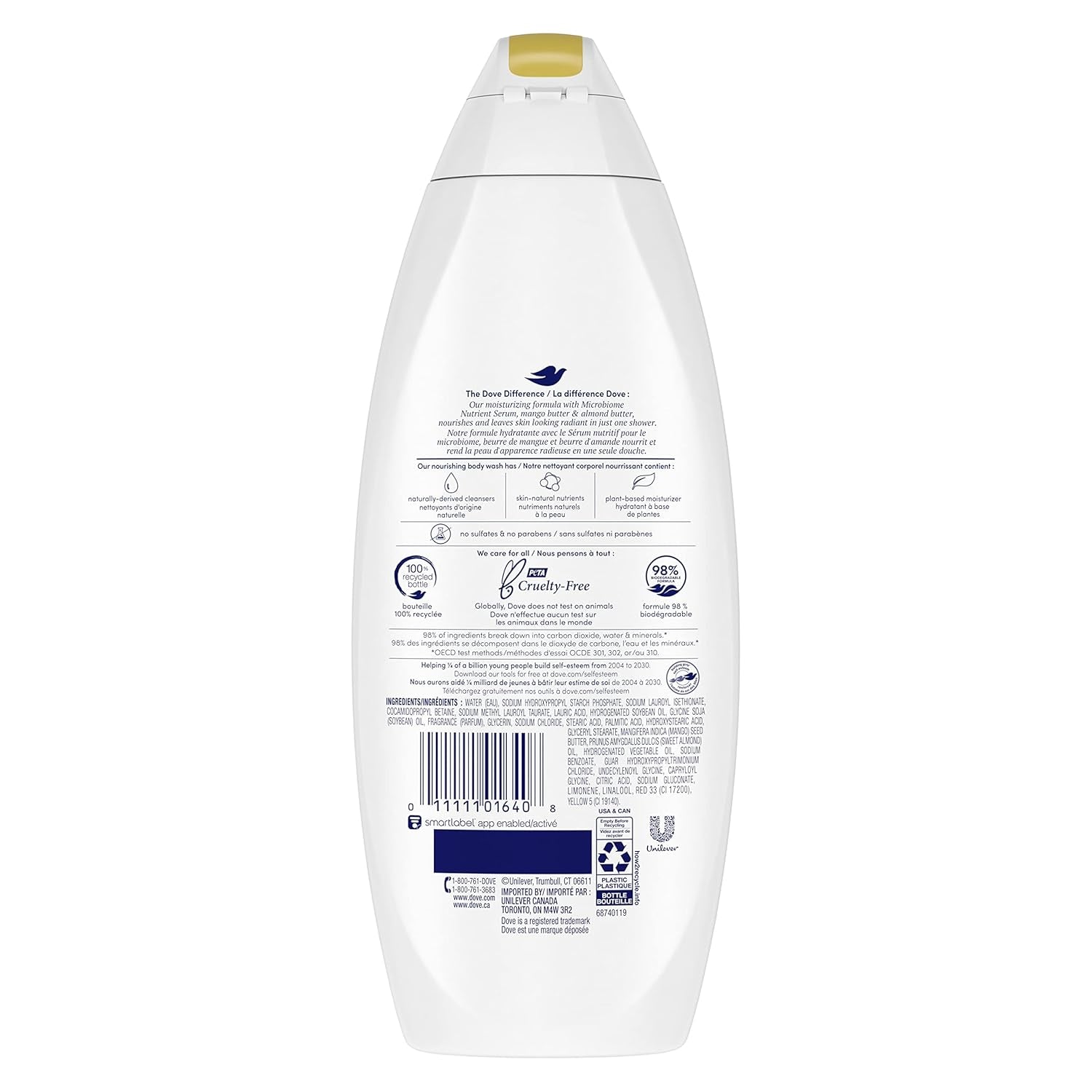 Glowing Body Wash for Revitalized, Refreshed Skin Mango Butter and Almond Butter Cleanser That Effectively Washes Away Bacteria While Nourishing Your Skin 22 Oz 4 Count