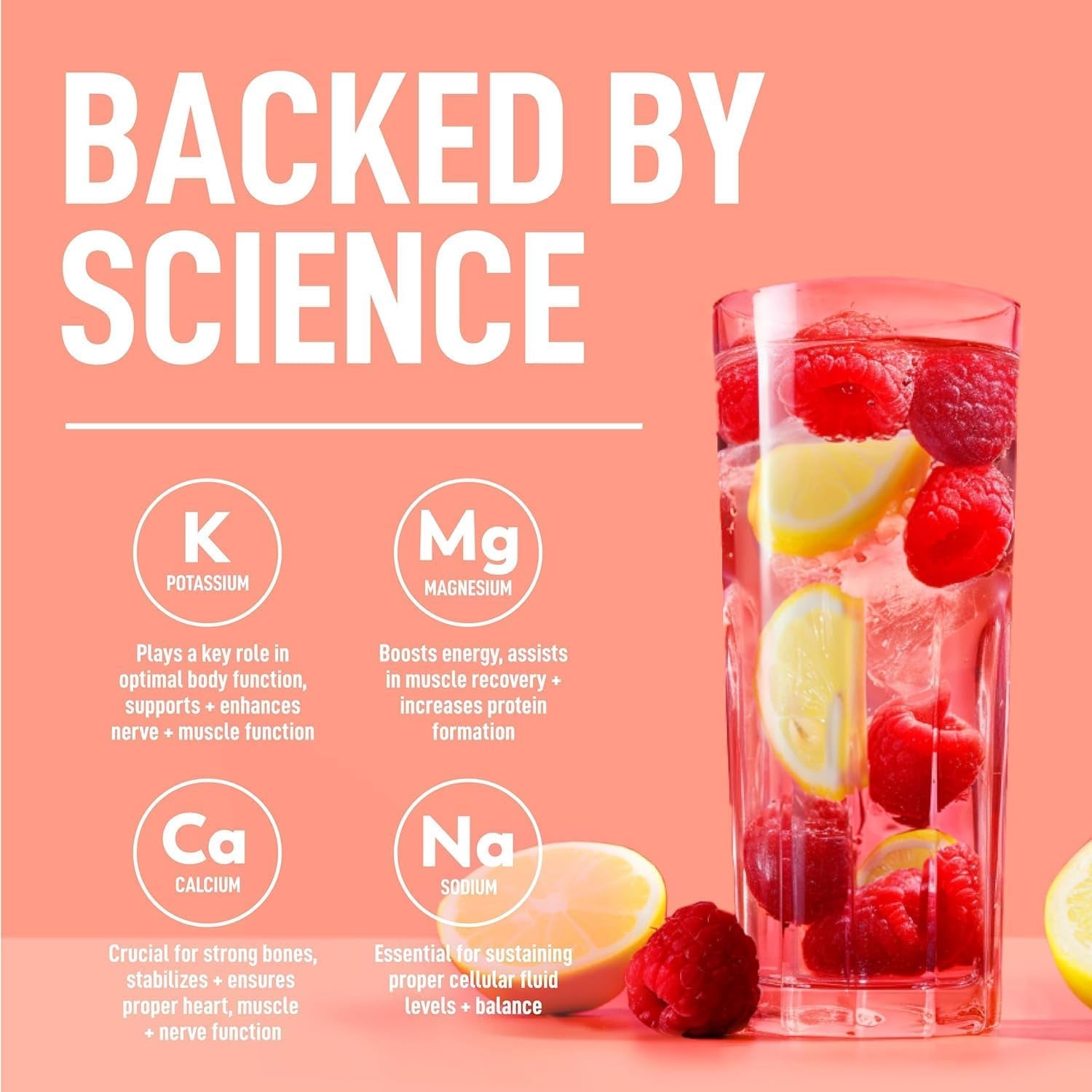 Electrolytes Powder – Raspberry Lemonade Flavor – No Sugar Hydration Supplement with Magnesium, Potassium, Sodium – 50 Servings – Keto, Vegan, Fasting-Friendly, Zero Calorie Electrolyte Drink