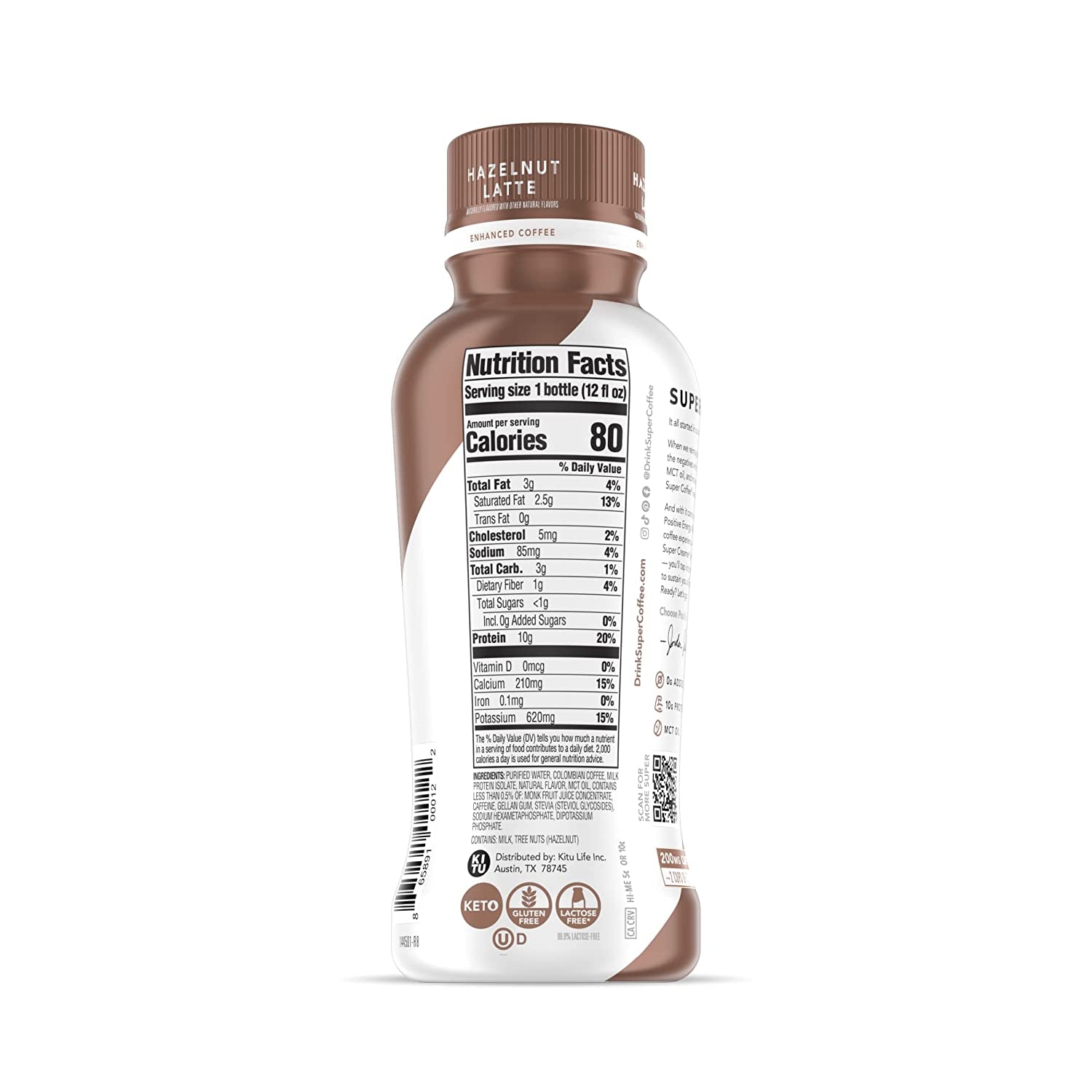 Iced Keto (0G Added Sugar, 10G Protein, 70 Calories) [Variety Pack] 12 Fl Oz, 6 Pack | Iced Protein Drinks, Smart - Soyfree Glutenfree