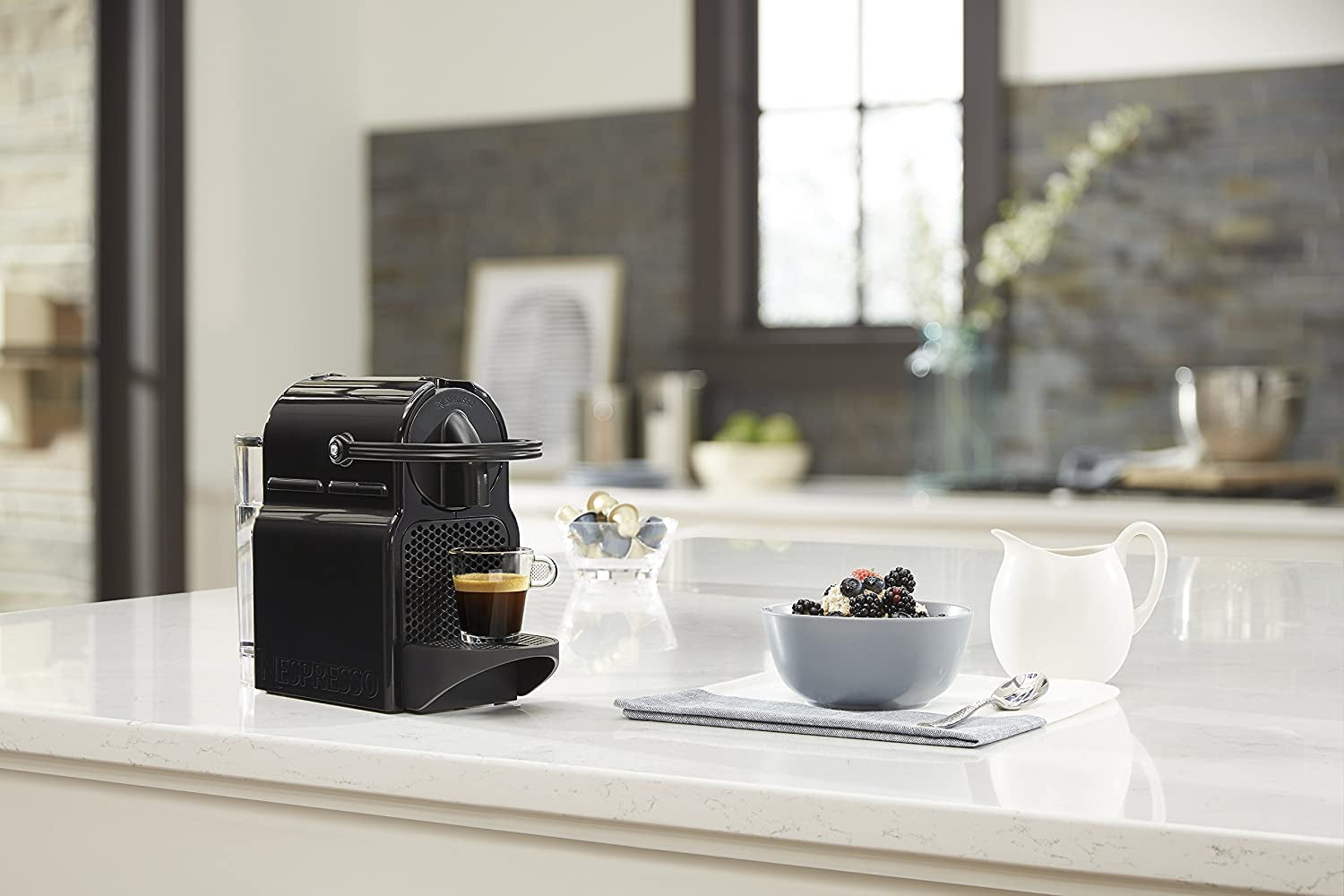 Inissia Espresso Machine by ,24 Oz, 1200 Watts, Black