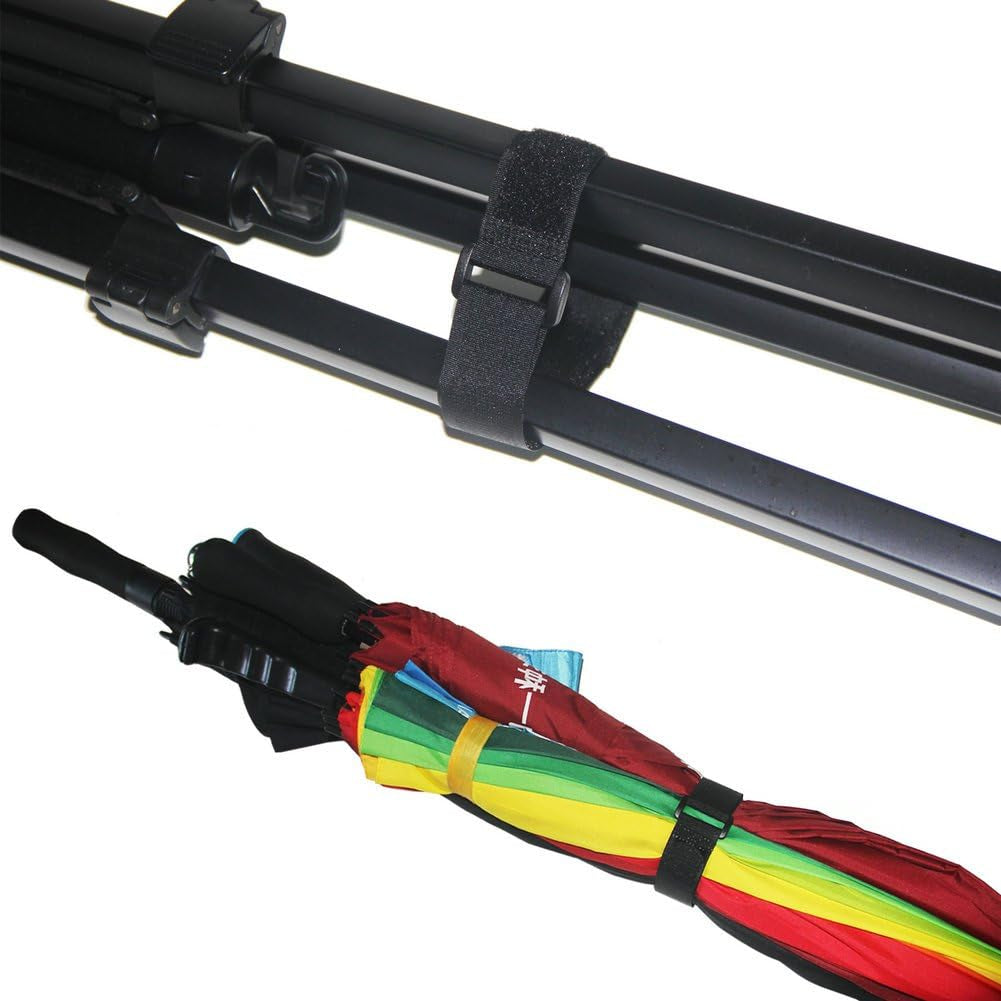 [16 Pack] 1 X 18" Hook and Loop Reusable Fastening Nylon Cable Securing Straps, Durable Functional Ties to Keep Your Places from Tangled Messes of Cords