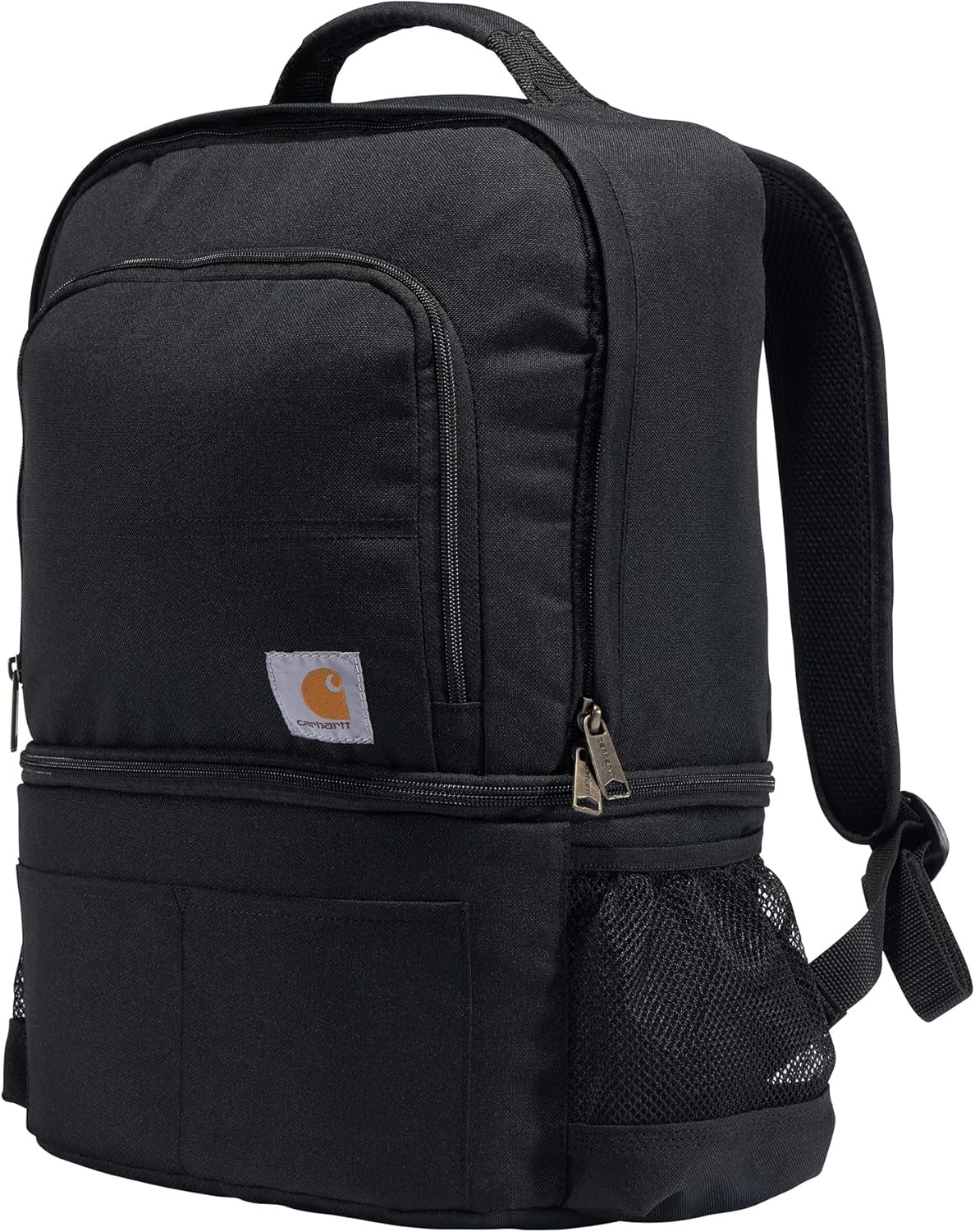 Mens Insulated 24 Can Two Compartment Cooler Backpack Backpack with Fullyinsulated Cooler Base