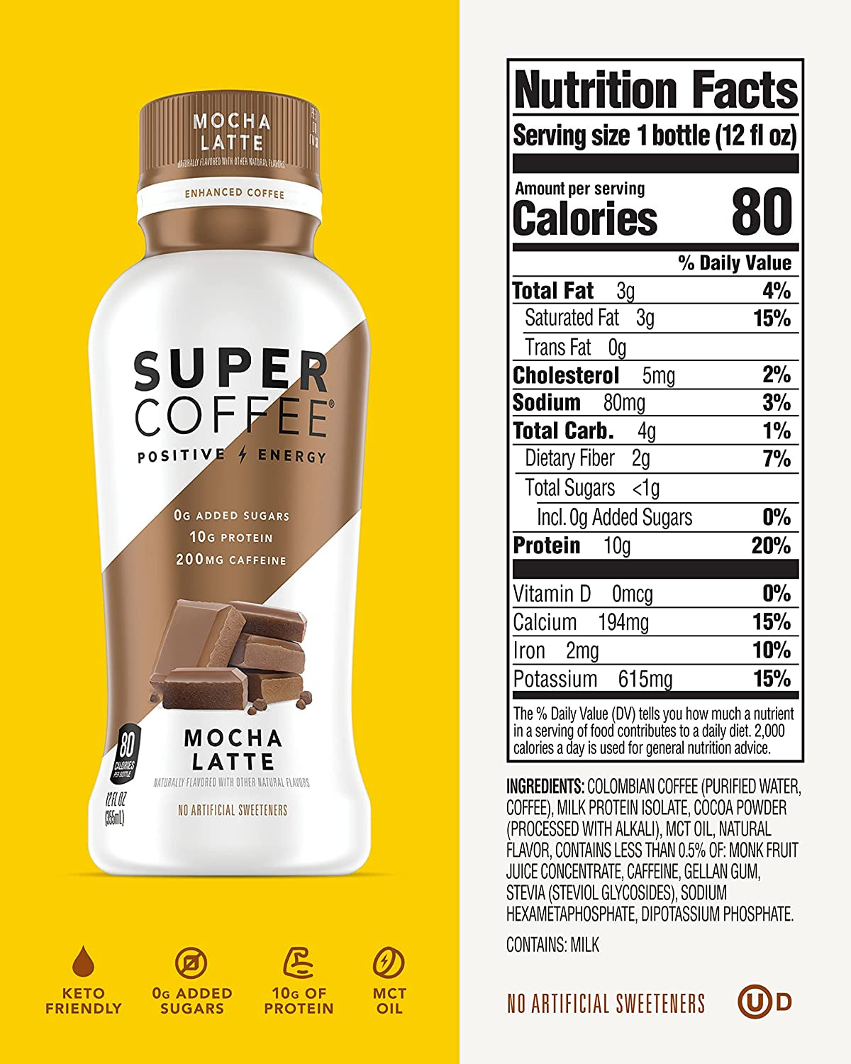 Iced Keto (0G Added Sugar, 10G Protein, 70 Calories) [Variety Pack] 12 Fl Oz, 6 Pack | Iced Protein Drinks, Smart - Soyfree Glutenfree