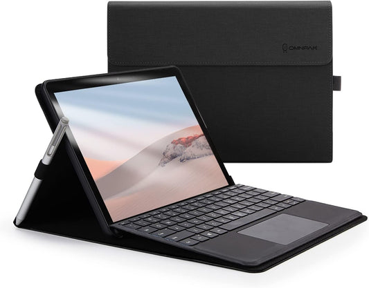 Protective Case for Surface Go 4 2023/Go 3 2021/Go 2 2020/Go 2018 with Stylus Holder, Multiple Angle Slim Lightweight Cover, Compatible with Type Cover Keyboard（Keyboard Not Included）